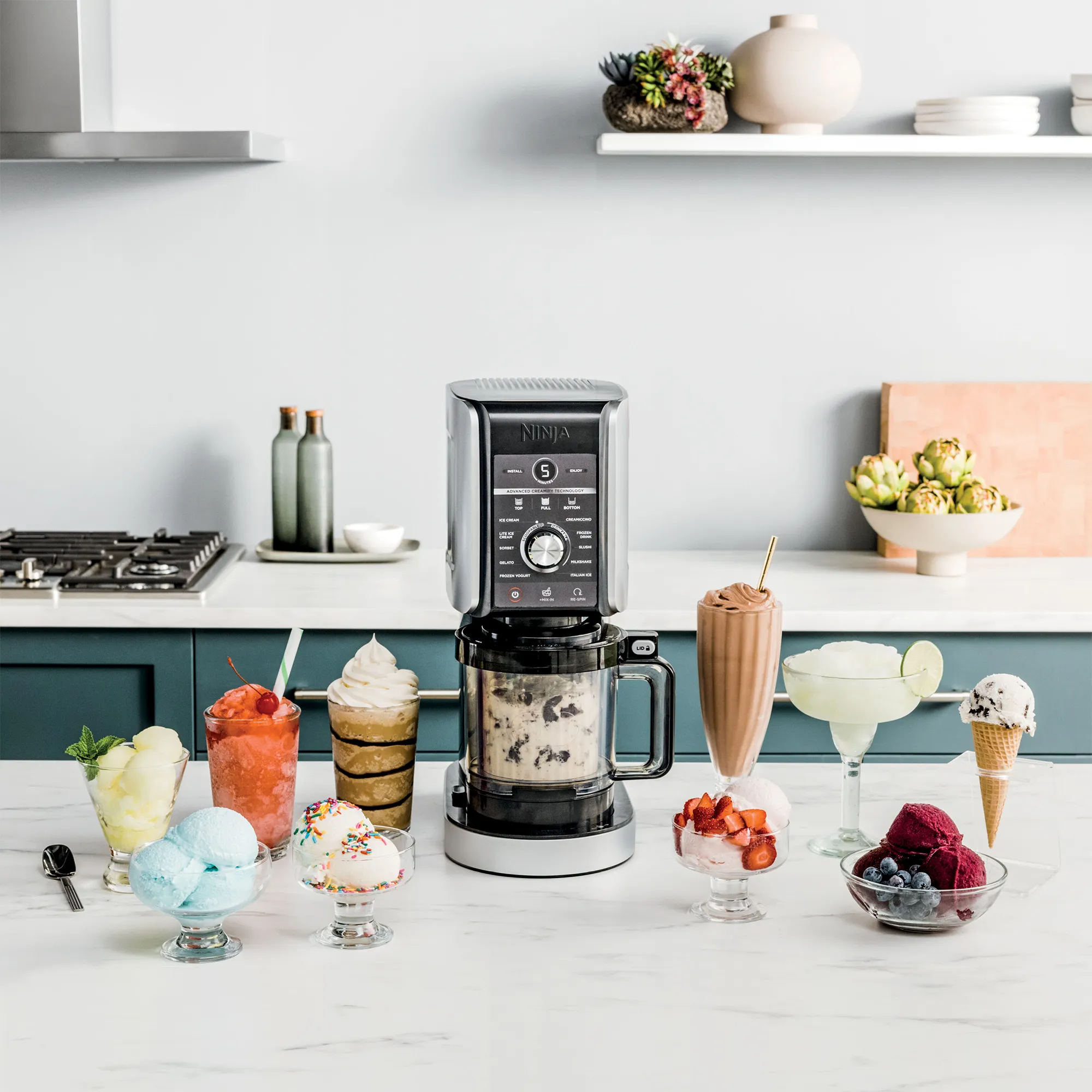 2025 Ninja CREAMi Deluxe 11 en 1 Máquina para helados y delicias congeladas