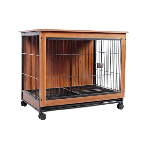 Grande Taglia Kennel cane Mobile Gabbia per cane in Metallo Legno Kennel cane Medio Piccolo Gabbia per Cani interno Gabbia per Cani di Piccolo Media Fino a 60 kg Elegante Recinto. ( Color : Brown , Si : Amazon.it: Prodotti per animali domestici