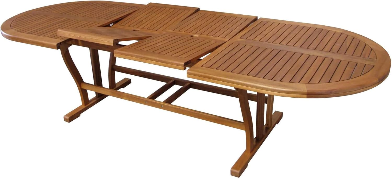 Lenny Double Oval Outdoor Table Extendable up to 300 cm
