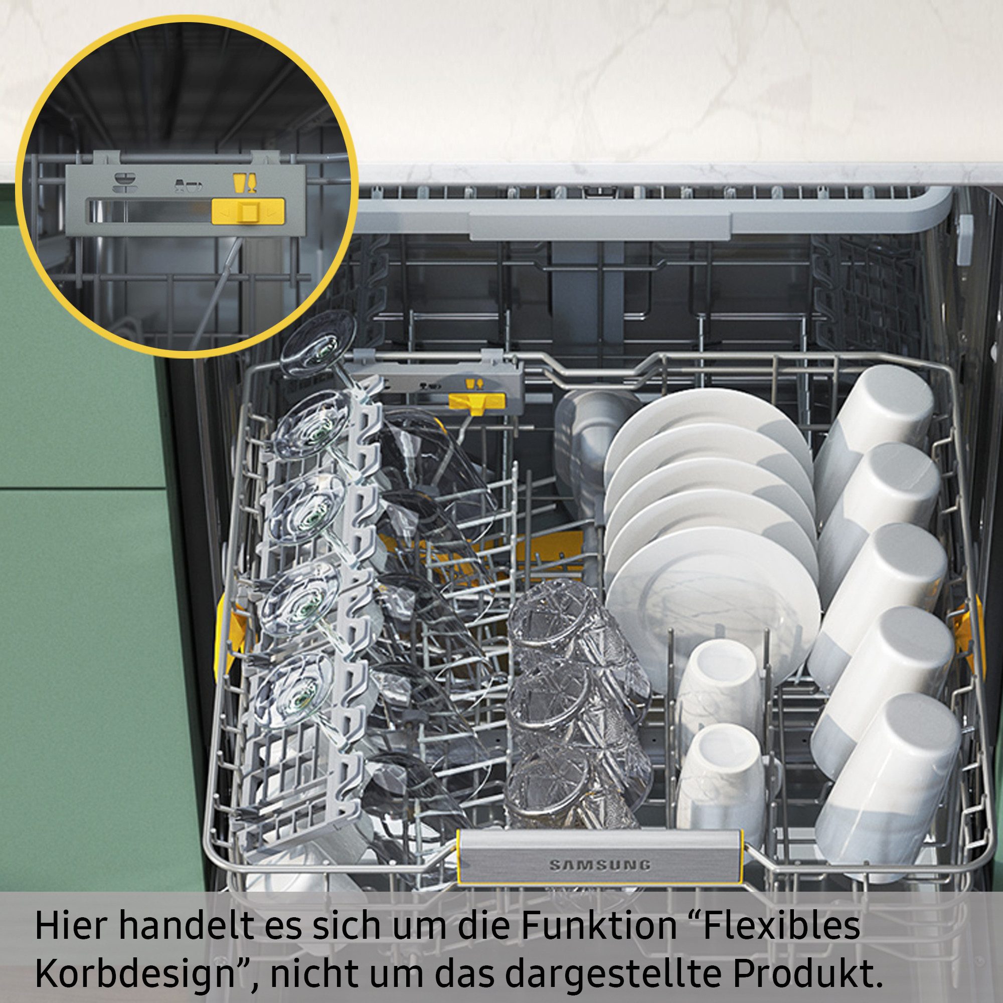 teilintegrierbarer Geschirrspüler DW60CG880SSLEG
