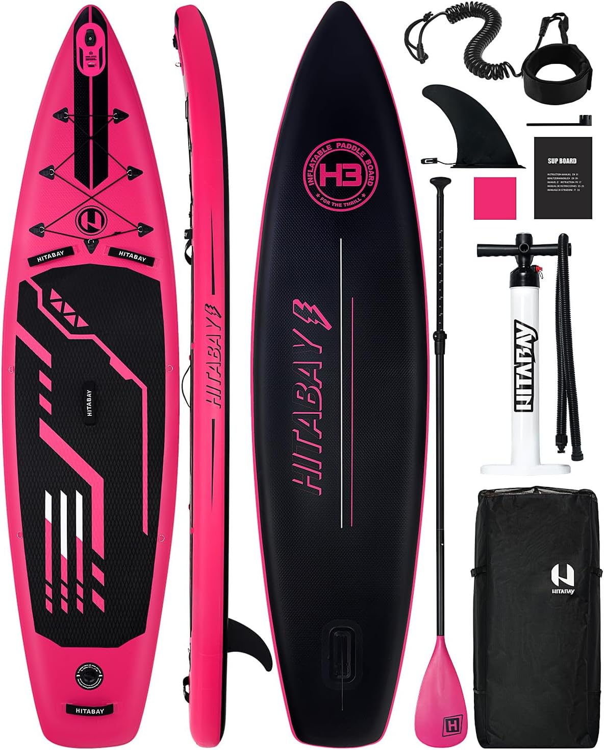 Tavola SUP con Accessori Completi, 290cm e 320cm e 335cm SUP Gonfiabile Adulti, Carico Massimo 150kg Tavola da Surf