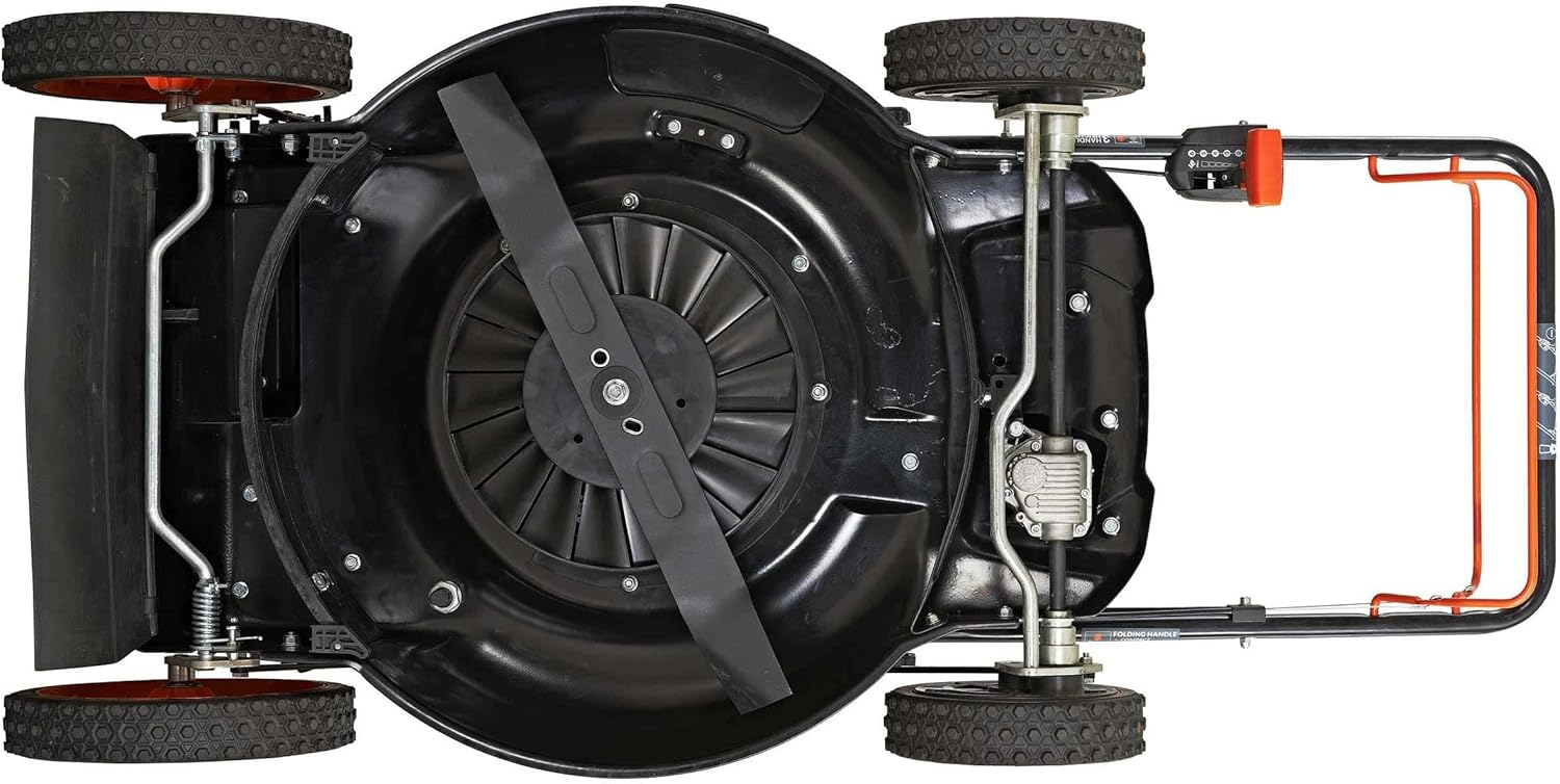 YARDMAX 22 in. 201cc Select PACE 6 Speed CVT High Wheel FWD 3-in-1 Gas Walk Behind Self Propelled Lawn Mower  Black (YG2860)