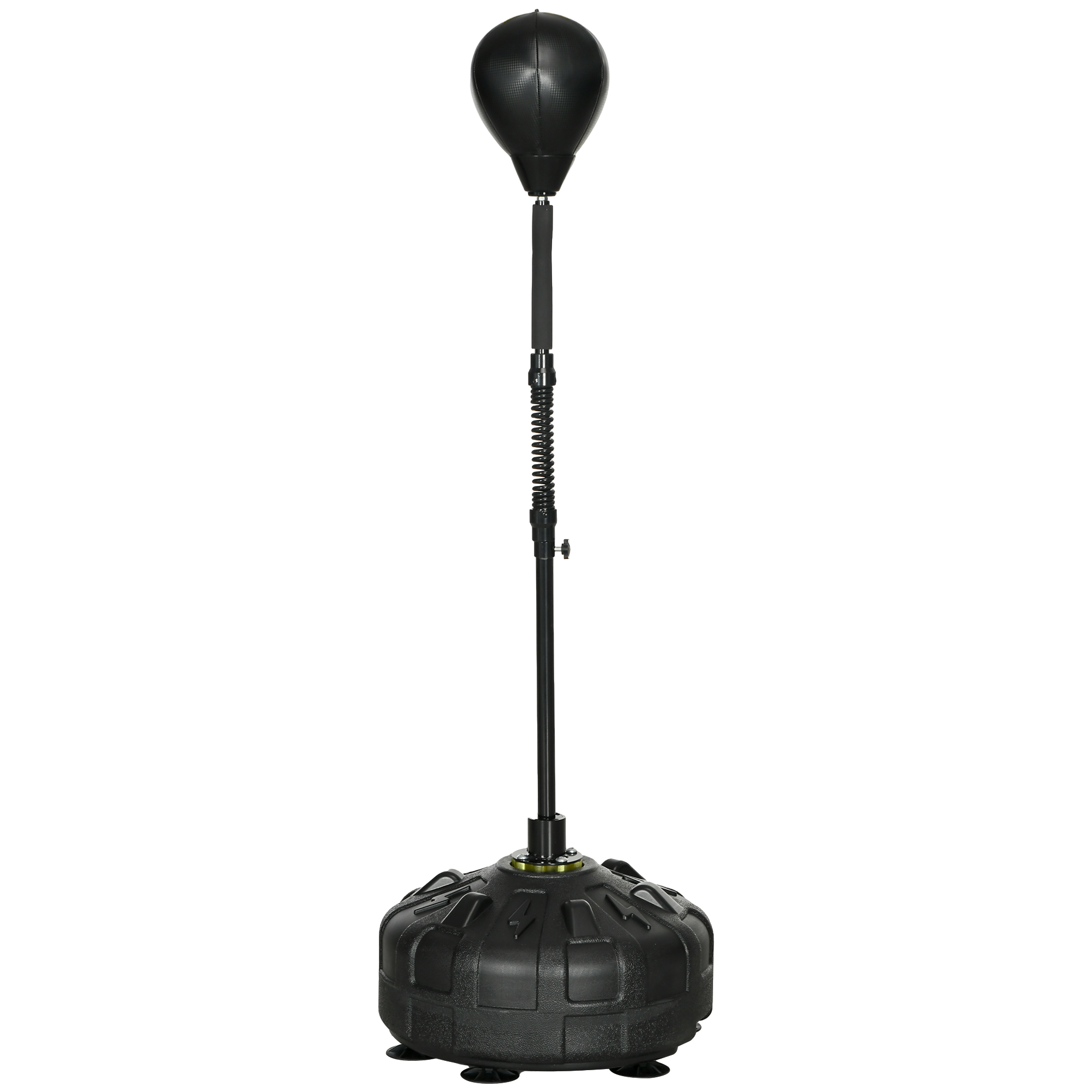 SPORTNOW Punchingball, Boxständer, höhenverstellbar 145-180 cm, befüllbare Basis, Schwarz