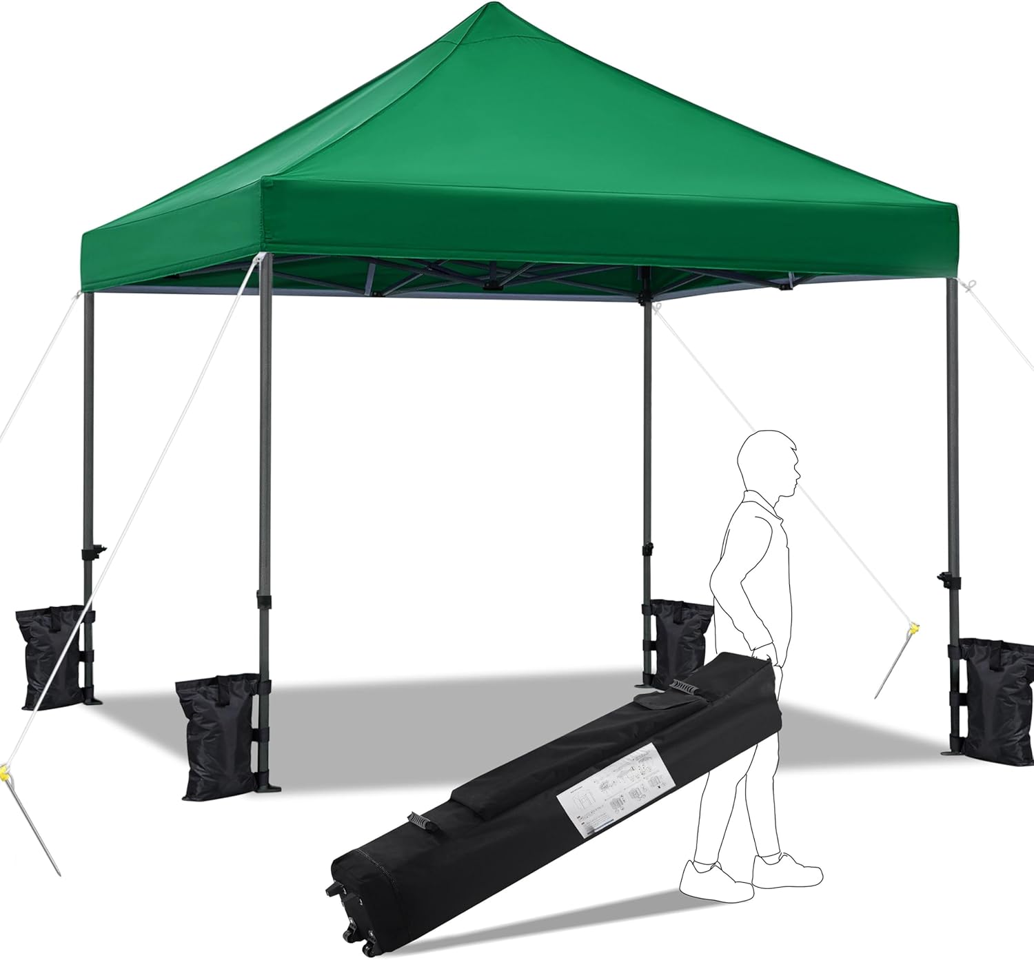 Yaheetech Gazebo Tendone da Sole in Acciaio Blu