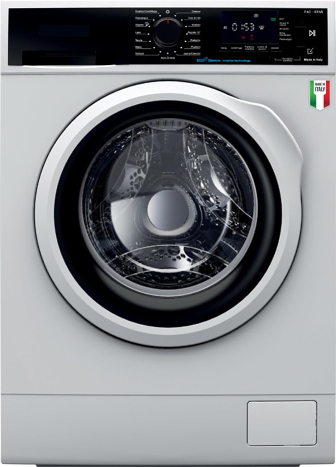 SANGIORGIO F1012CA9 - Lavatrice da 10 Kg, Carica Frontale, 1200 giri, Classe Energetica A