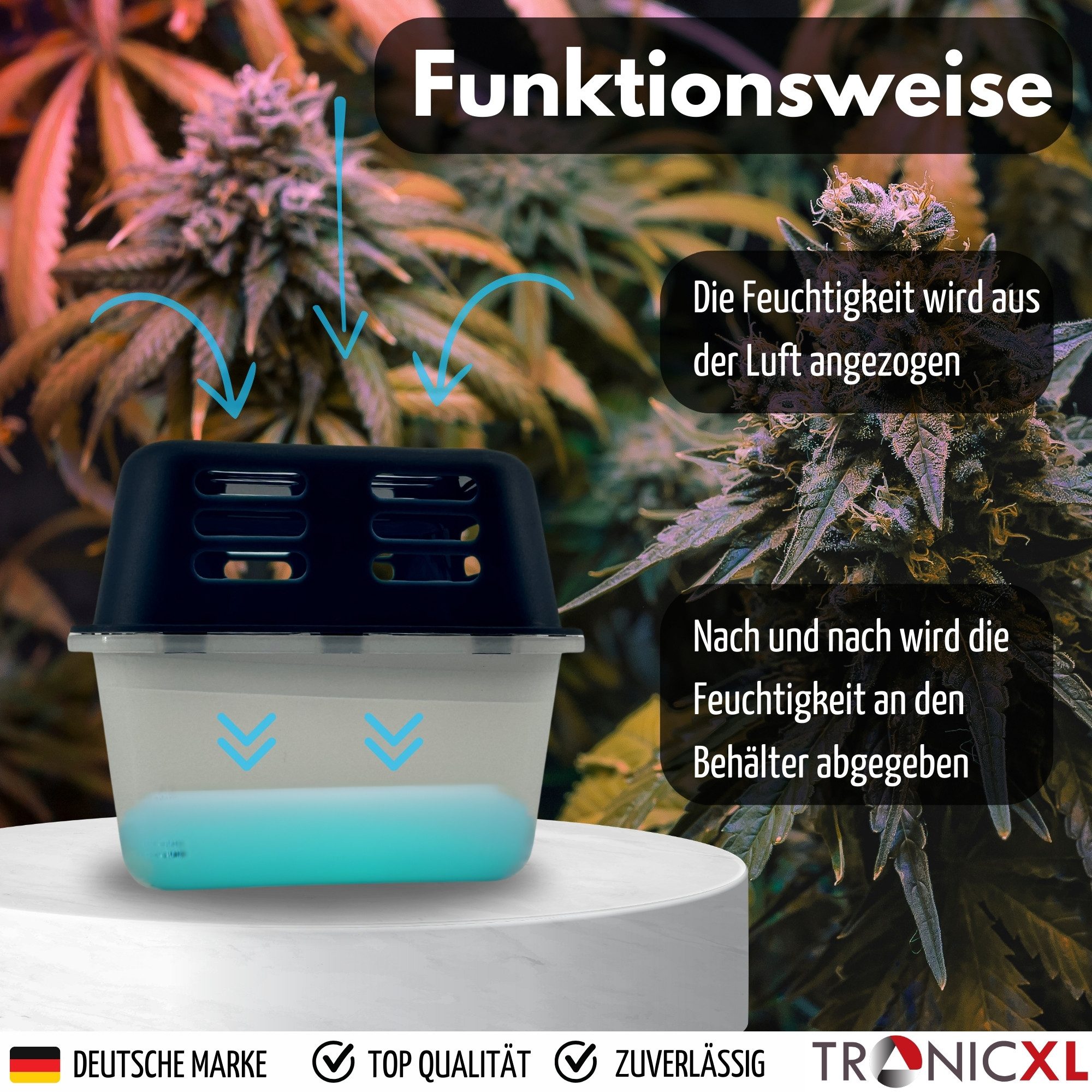 Granulat-Luftentfeuchter 4 Luftentfeuchter 8 Nachfüllpack für Growbox Grower Grow Zubehör Box