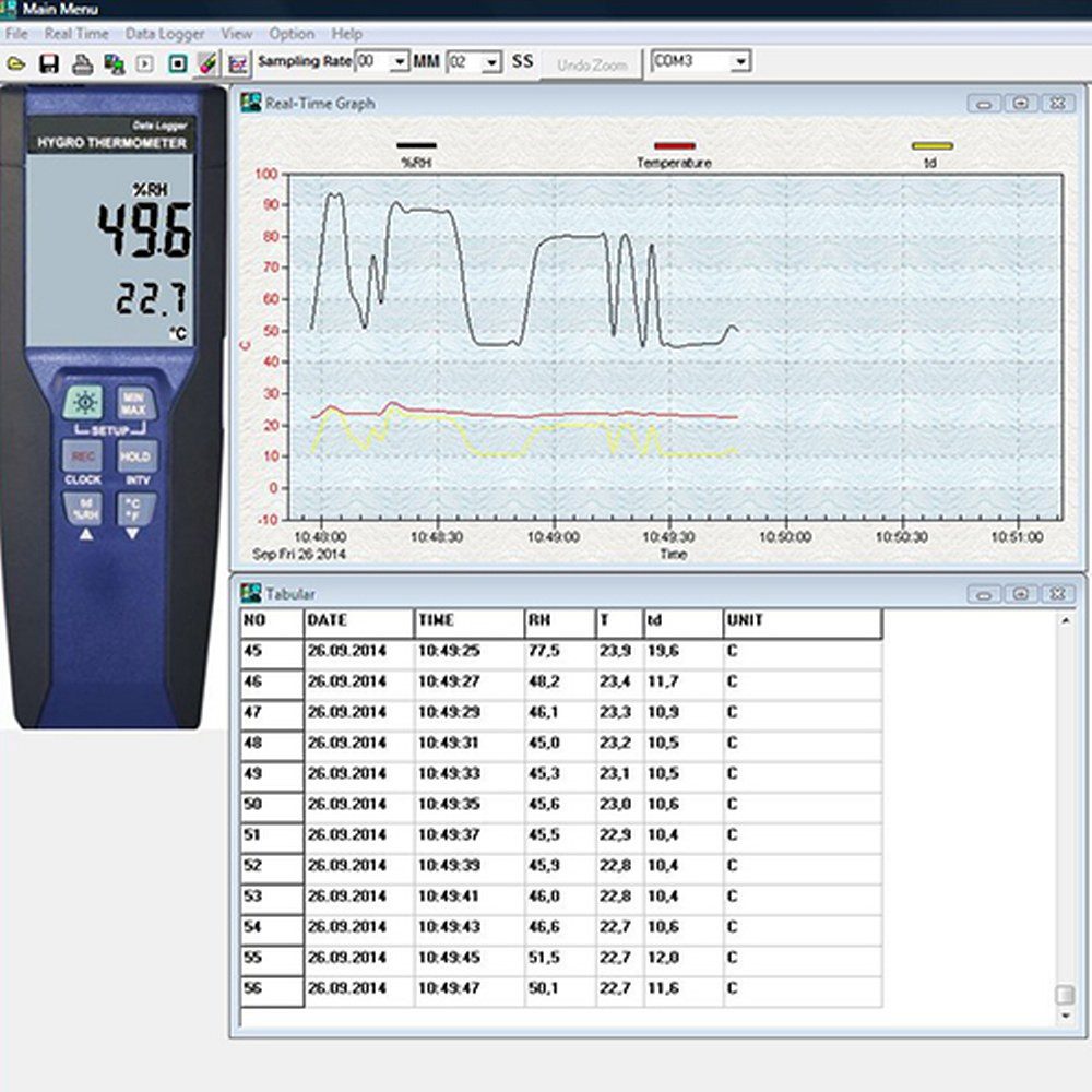 Klimamesser Digitalthermometer PCE-330