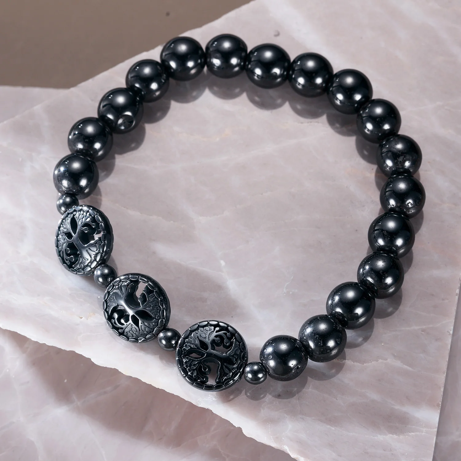 RainSo Magnetic Hematite Bracelets for Lose Weight
