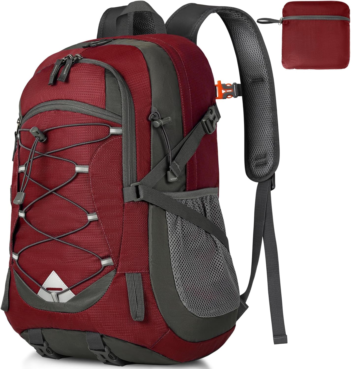 IGOLUMON Trekking Backpack, 40 Litres, Ultralight Foldable Waterproof Travel Backpack for Men/Women, Trekking Backpack with Reflective Stripes, Mountain Backpack for Hiking Camping