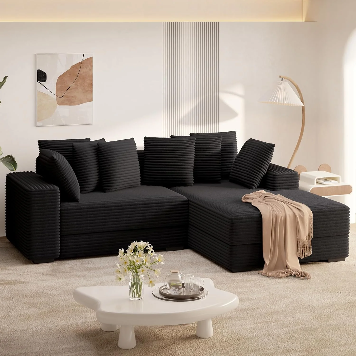 Sectional Cloud Couches with L Shaped Chaise