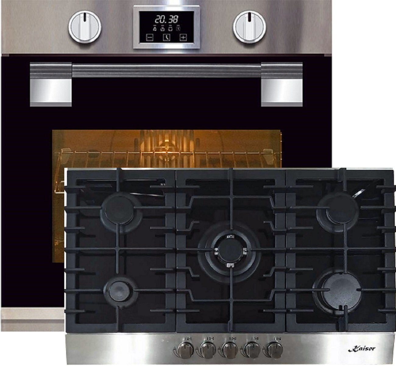 Backofen-Set EH 6337+KCG 9386/3