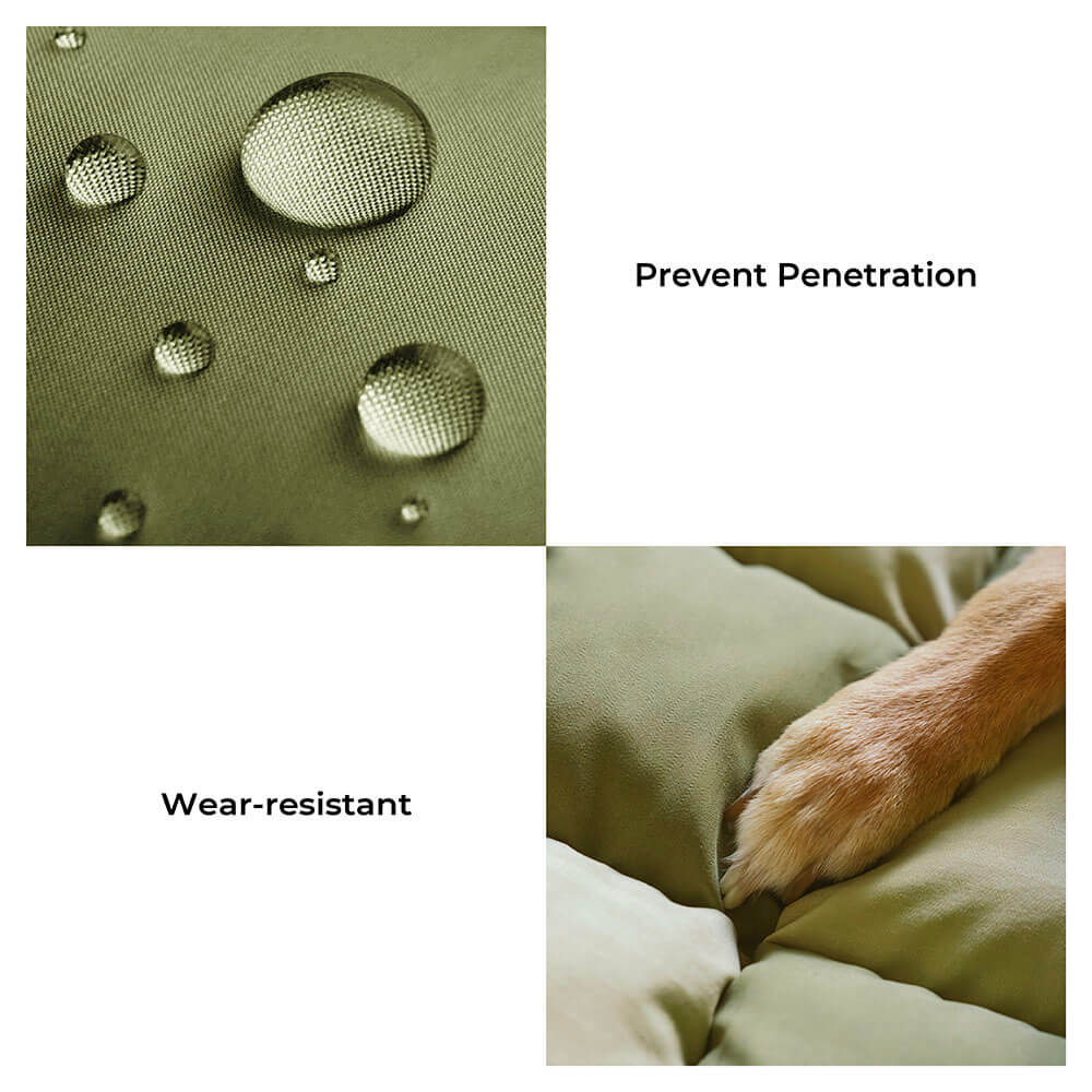 Large Dog Car Seat Bed �C Waterproof & Bolstered with Anti-Slip Base