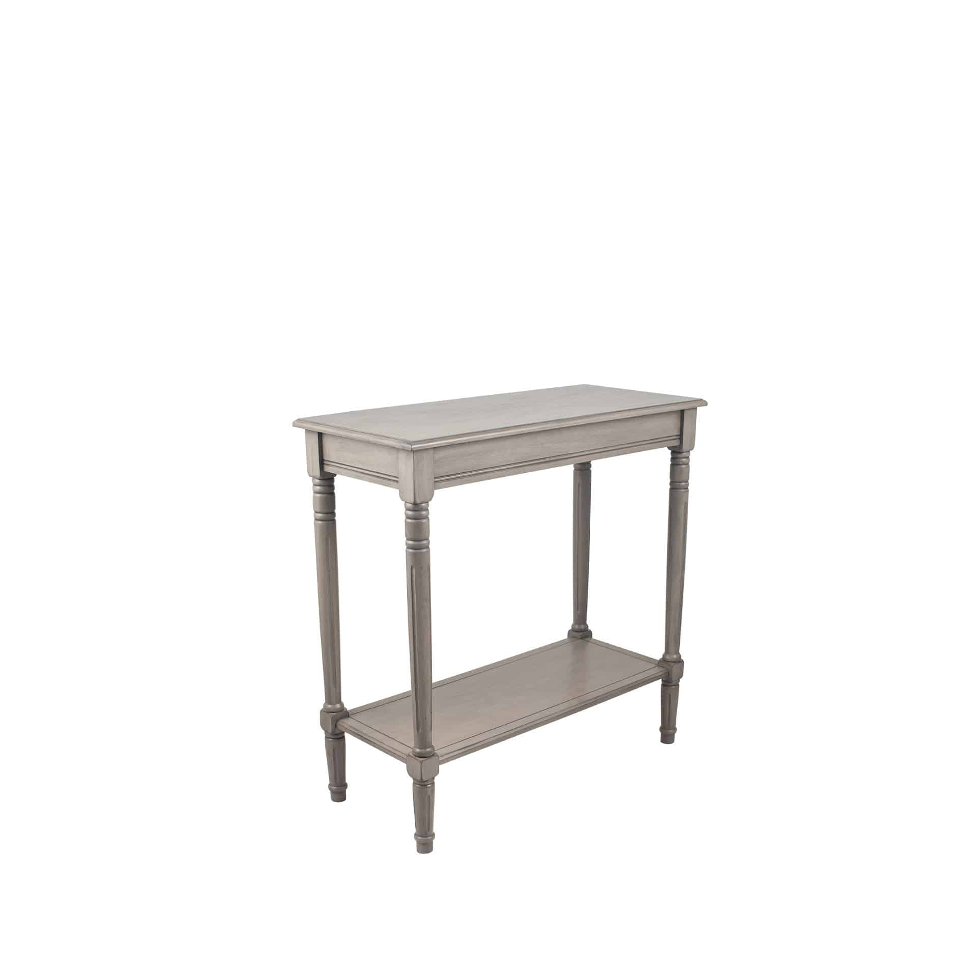 Heritage Taupe Pine Wood Rectangle Console