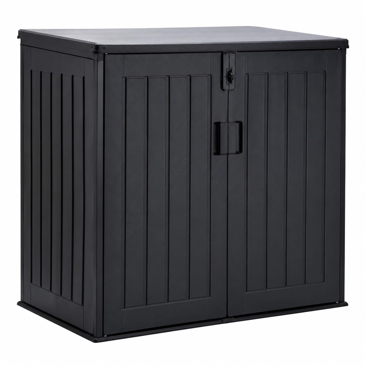 Koll Living Mülltonnenbox Soraya 775 L 115x71x113 cm abschließbar UV Schutz wetterfest schwarz für Mülltonnen