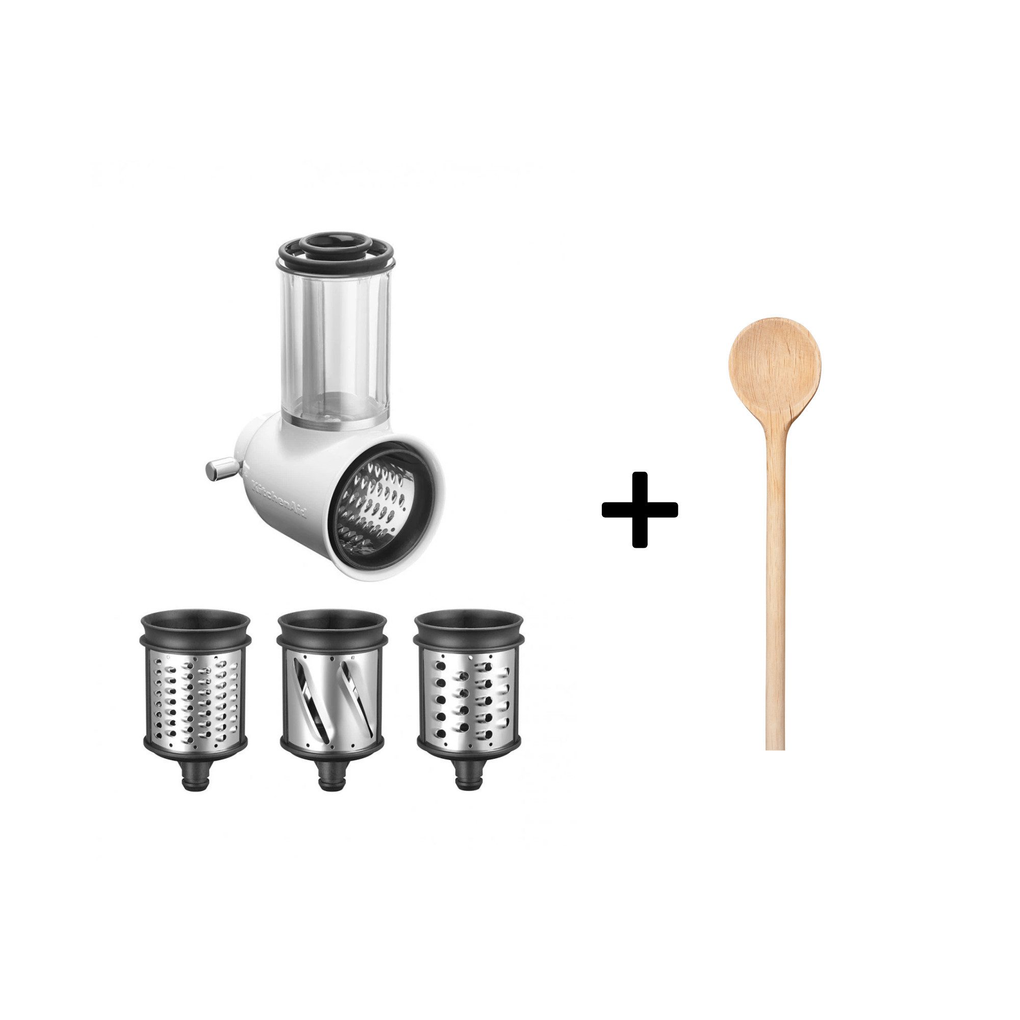 Küchenmaschine KitchenAid Gemüseschneider 5KSMVSA + gratis Holzlöffel