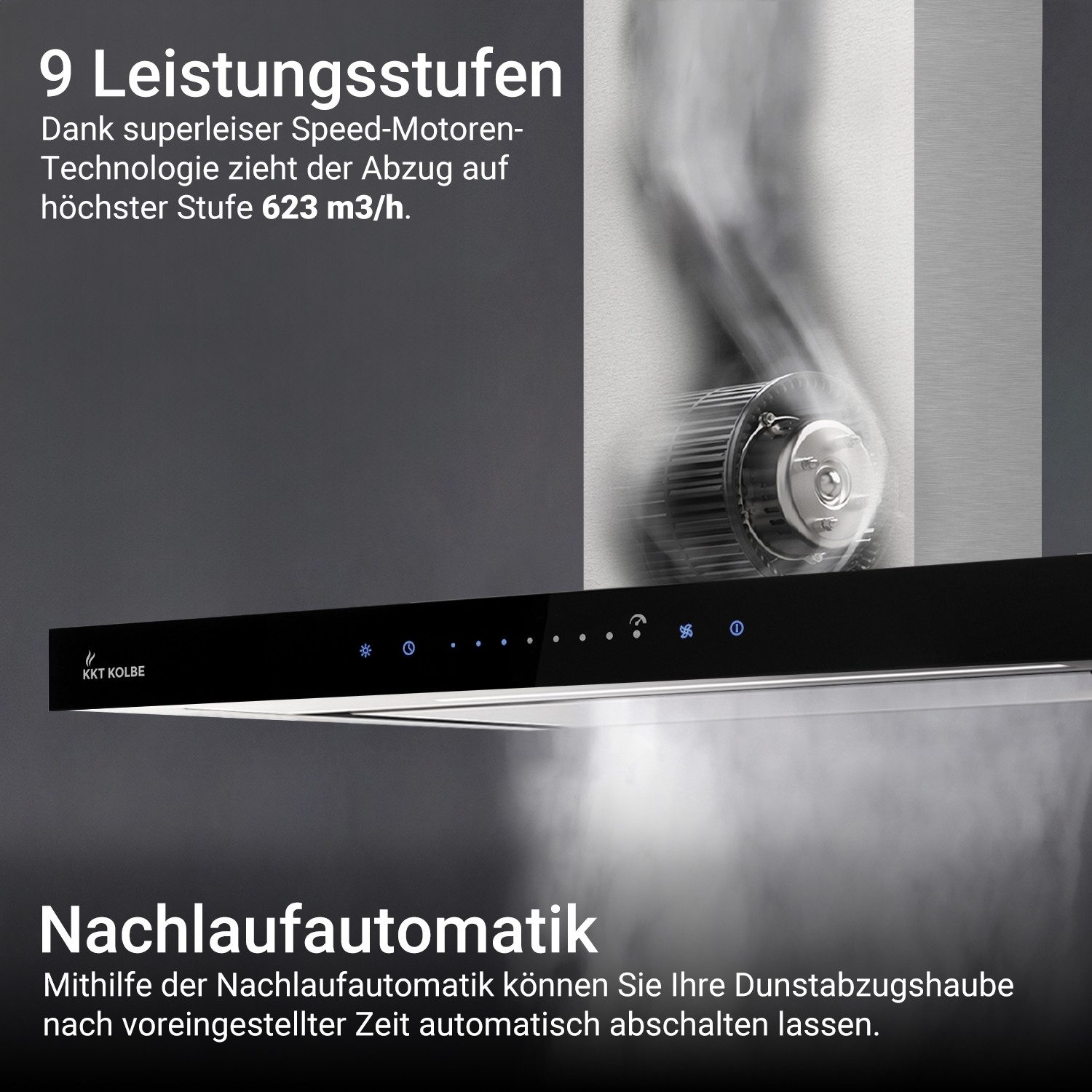 Wandhaube Dunstabzugshaube 60cm FLAT6006ED