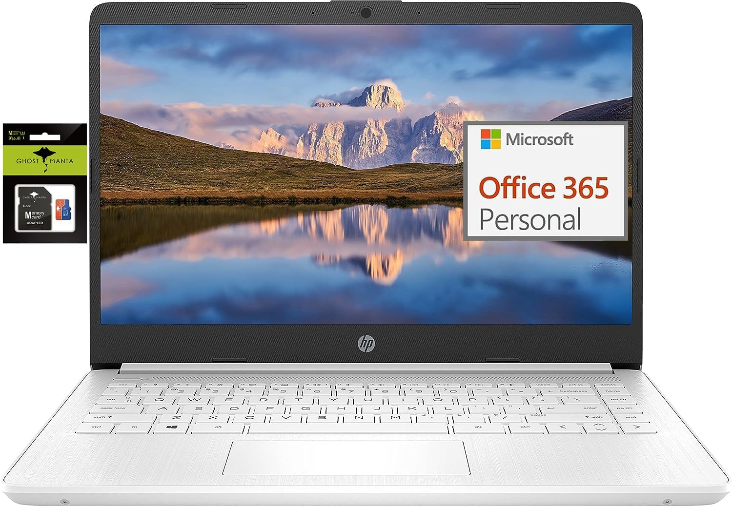 Acer Aspire 3 Laptop Laptop, Silber/Schwarz, Intel Quad-Core, 8GB RAM, 192GB Storage(64GB eMMC+128GB Ghost Manta SD Card)