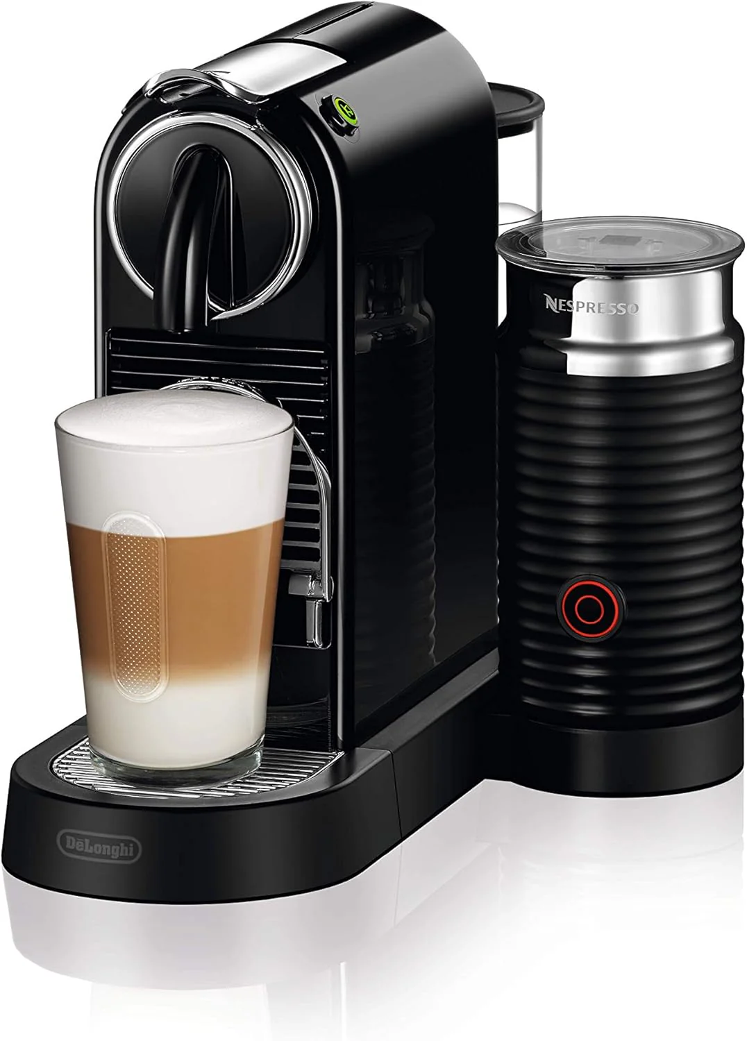 Nespresso De'Longhi EN267.BAE Citiz koffiezetapparaat met melkopschuimer, energiebesparende functie, 1710W, 1 liter, 37.2 x 21.8 x 27.7 cm, zwart