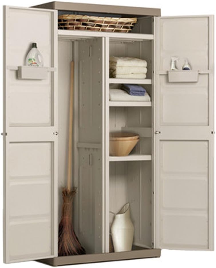 Keter Excellence Armadio per interni ed esterni, colore: beige/sabbia, 89 x 54 x 182 cm