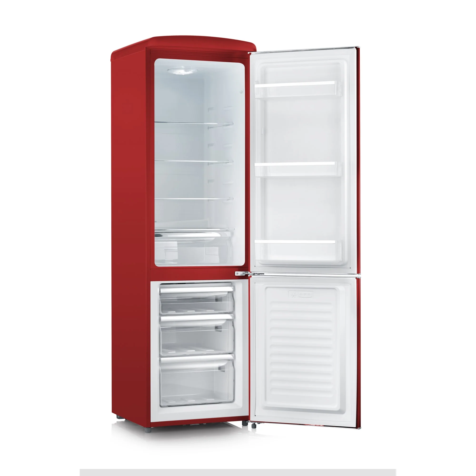 Severin Kühl- / Gefrierkombination Retro RKG8917, rot, 244 Liter