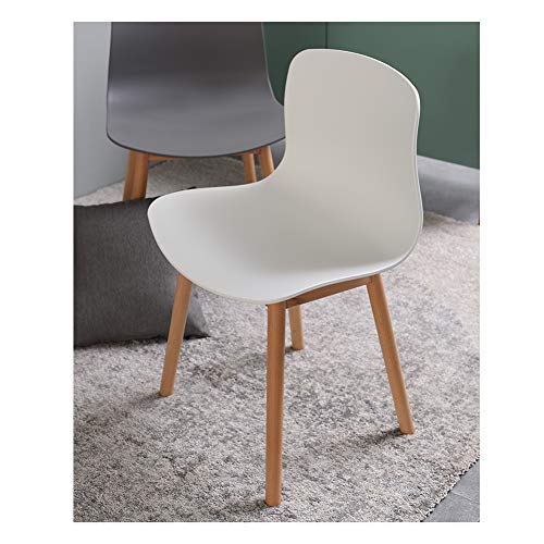 Sedia da pranzo Sedia da pranzo con schienale in PP con gambe in legno di faggio, sedia da pranzo in legno massello, sedia laterale in stile nordico, sedia da ufficio, sedia da salotto, per camera d : Amazon.it: Casa e cucina