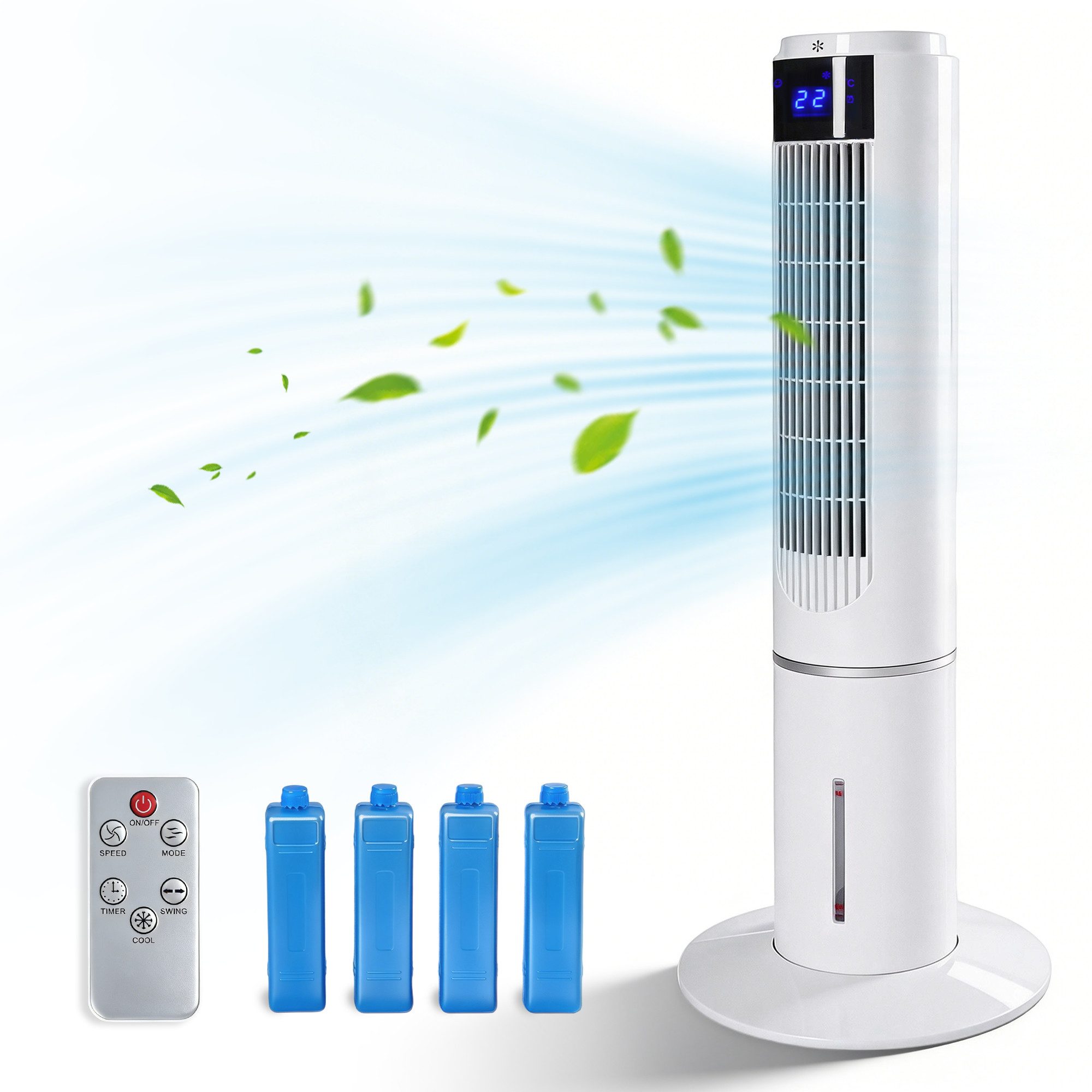 Turmventilator Standventilator leise 90° Oszillation mit fernbedienung Timer