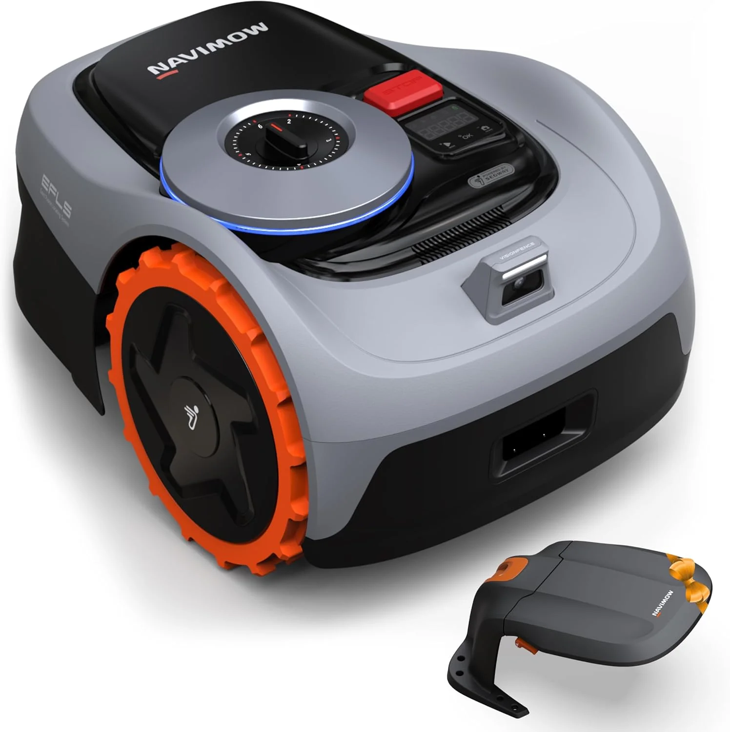 Navimow i105E robotmaaier zonder begrenzingsdraad, aanbevolen 500 m2, max. 600 m2, RTK+Vision grasmaaierrobot testwinnaar, egelbescherming robotmaaier, AI-autokartering, virtuele begrenzing, meerdere zones
