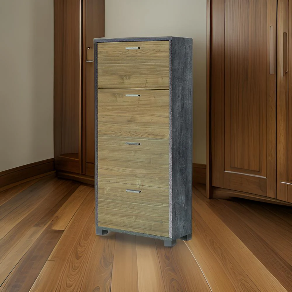 Scarpiera con ante per interno, elegante, resistente con montaggio facile 70 x 29 cm