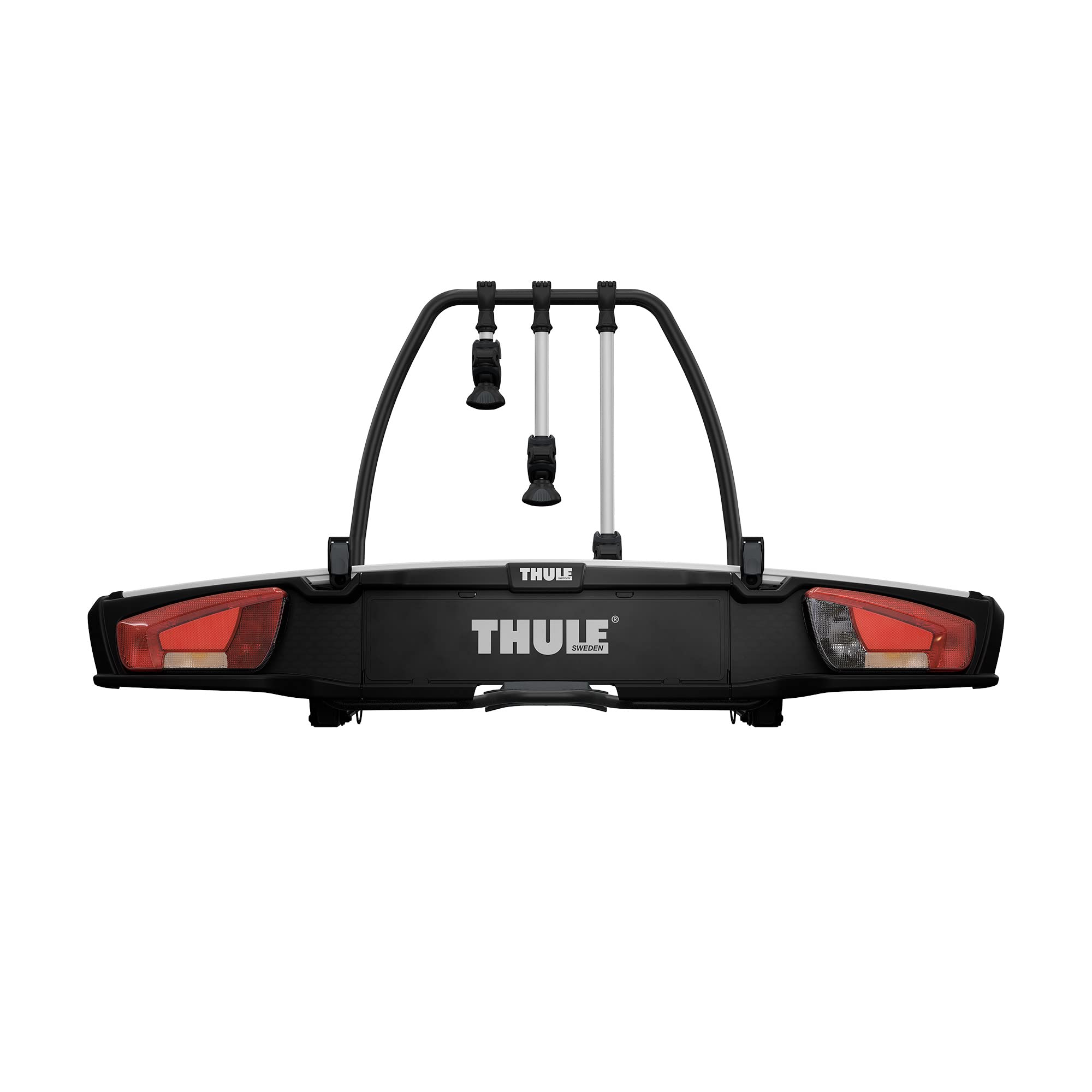 Thule VeloSpace XT Fahrradträger für Anhängerkupplung 3 Fahrräder Schwarz Aluminium für E-Bikes und Fatbikes 60 kg