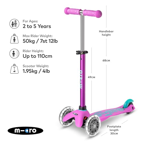 Micro Micro Deluxe   Monopattino per bambini con manubrio regolabile, ruote luminose, per ragazzi e ragazze : Amazon.it: Giochi e giocattoli