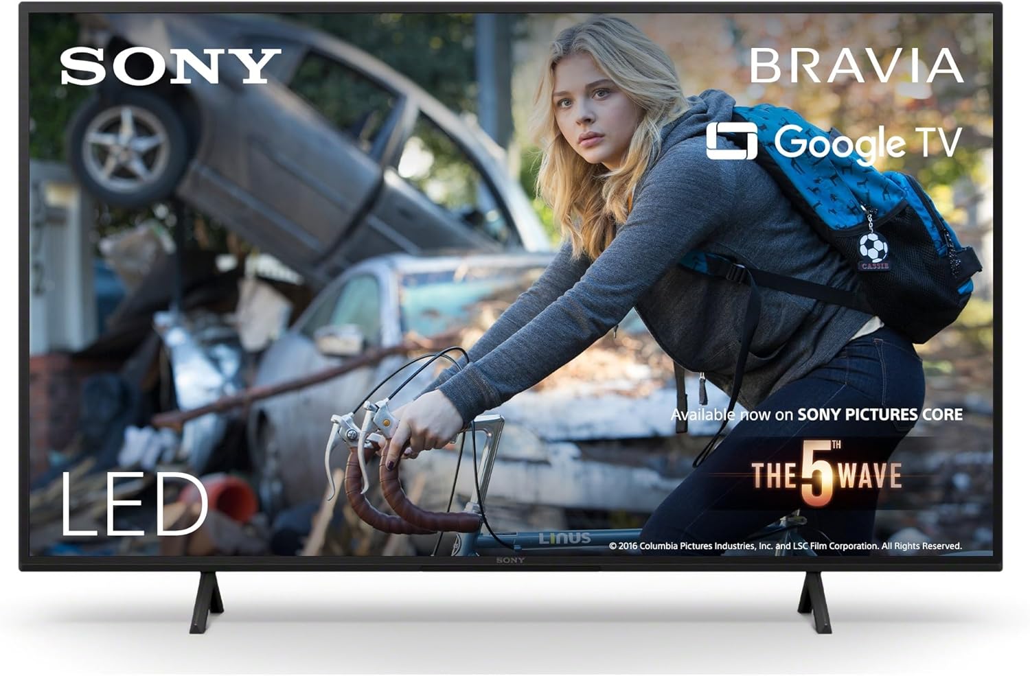 BRAVIA, KD-43X75WL, 43 Zoll Fernseher, LED, 4K HDR, Google TV, Smart TV, Works with Alexa, BRAVIA CORE, HDMI 2.1, Gaming-Menü mit ALLM