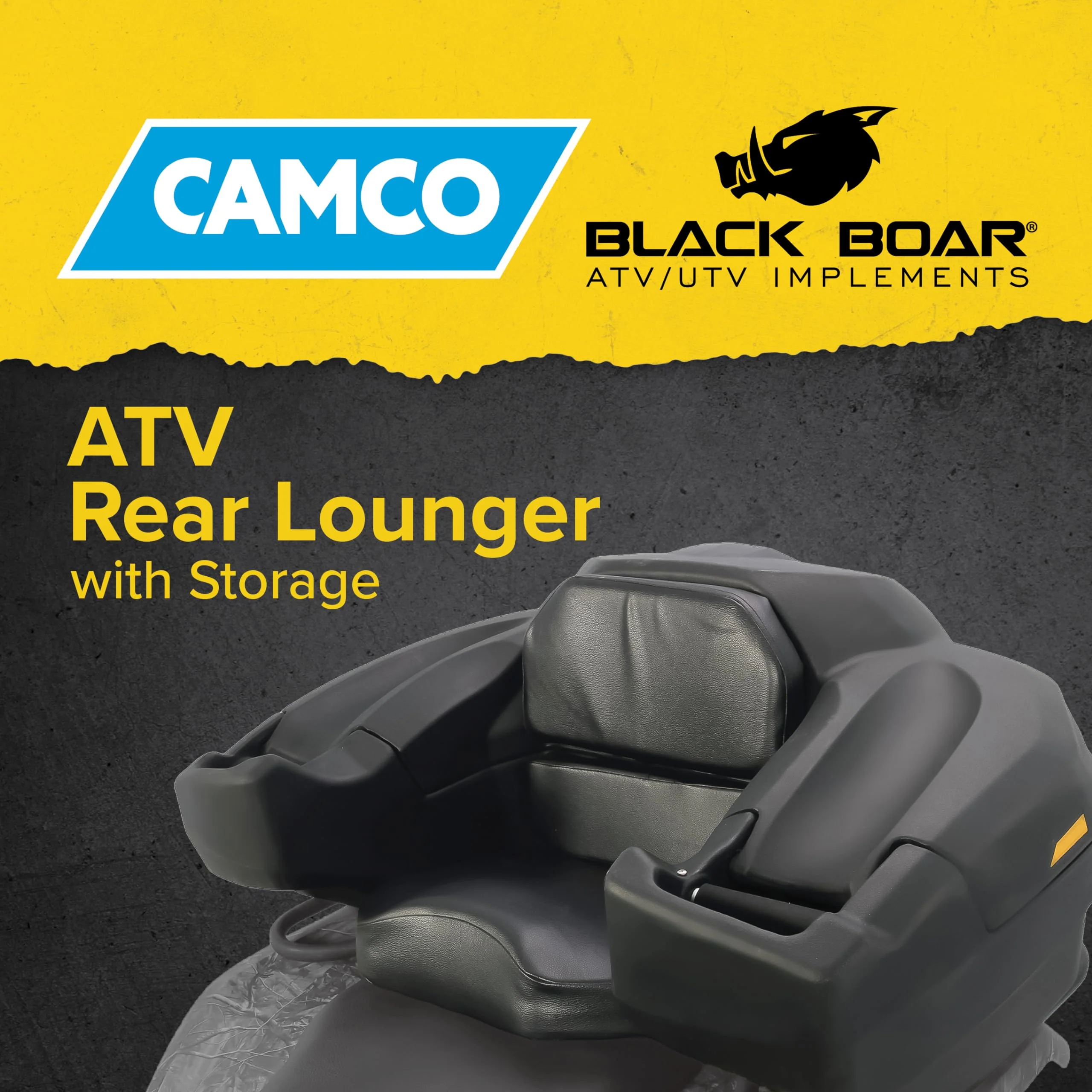 Black Boar Camco UTV/ATV Rear Storage Box and Lounger