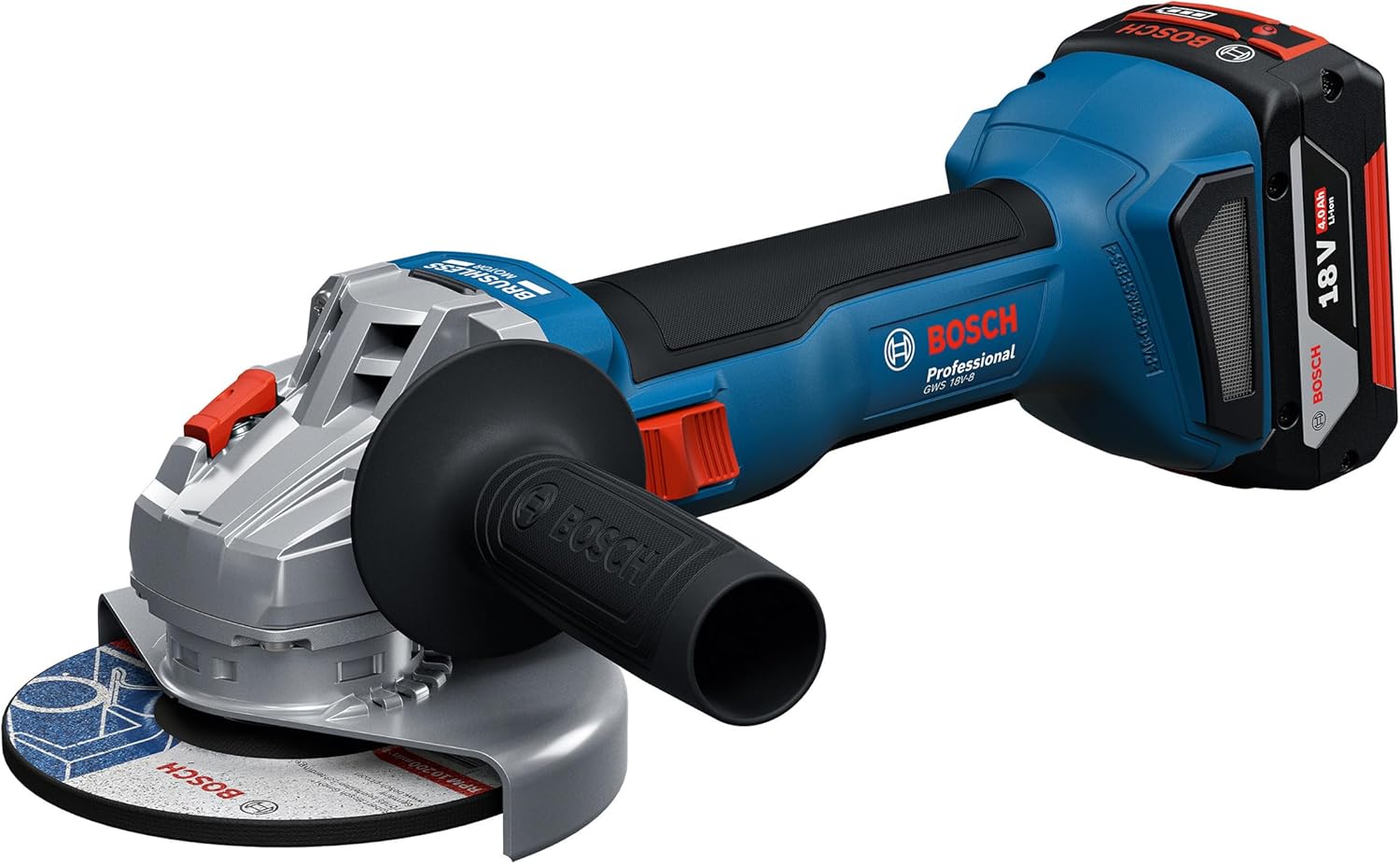 Bosch Professional 18V System Akku-Combo Kit: GSB 18V-45 + GBH 18V-22 + GWS 18V-8 (inkl. 3x GBA 4.0Ah, GAL 18V-40, Werkzeugtasche) – Amazon Exclusive
