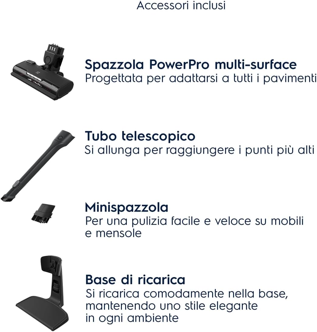 Electrolux 500 Scopa Elettrica Senza Fili ES52CB21DB Blu