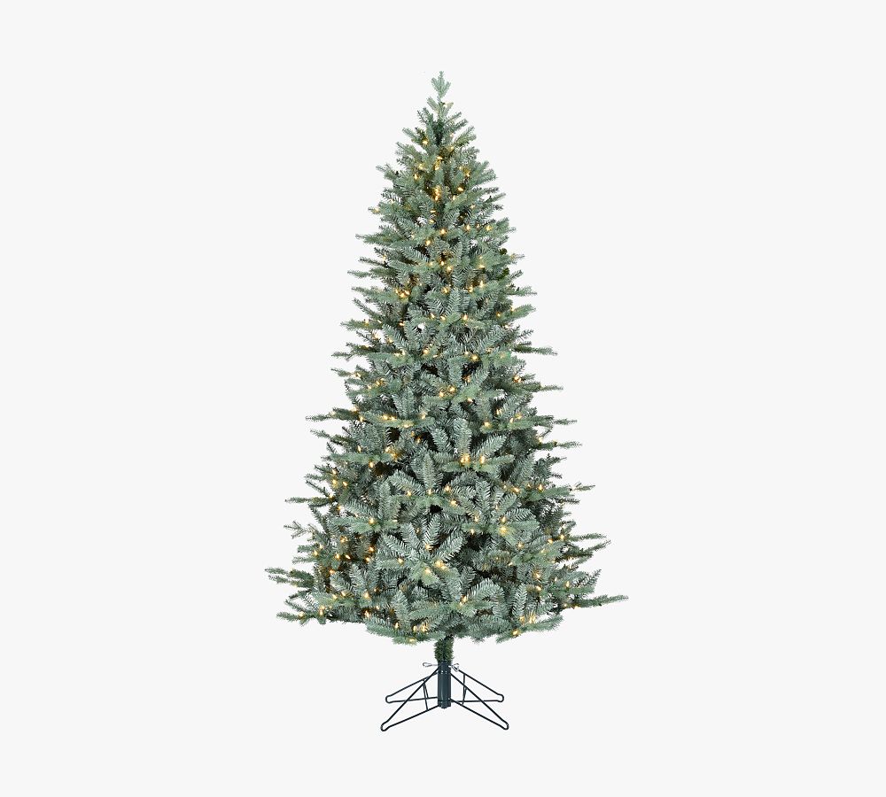 Lit Blue Spruce with Power Pole Artificial Christmas Tree   tiaotiao