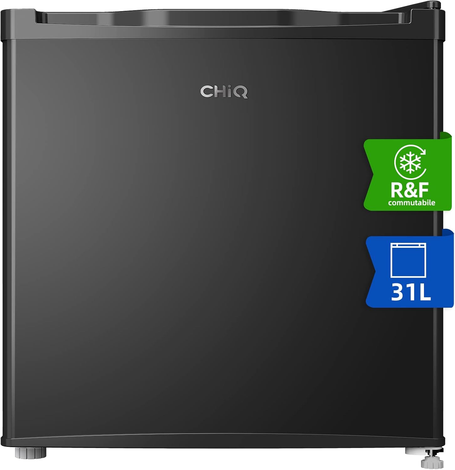 CHiQ Combined Refrigerator FBM260L 260L (187+75), Low Frost, Dark Steel, Reversible Doors, Energy Class E, 39db, 12 Year Warranty on Compressor