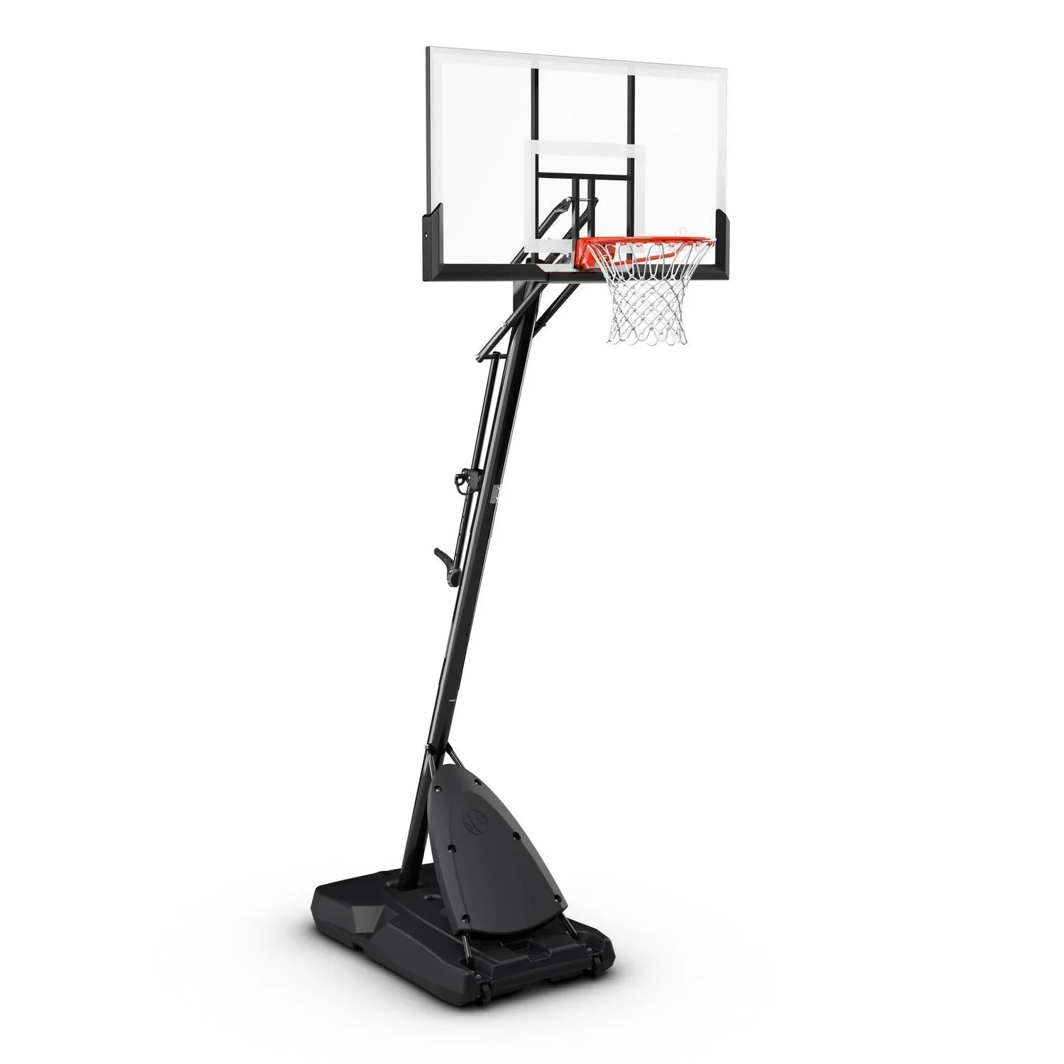 2025 Spalding 54-inch shatterproof polycarbonate Exacta height basketball hoop system, portable
