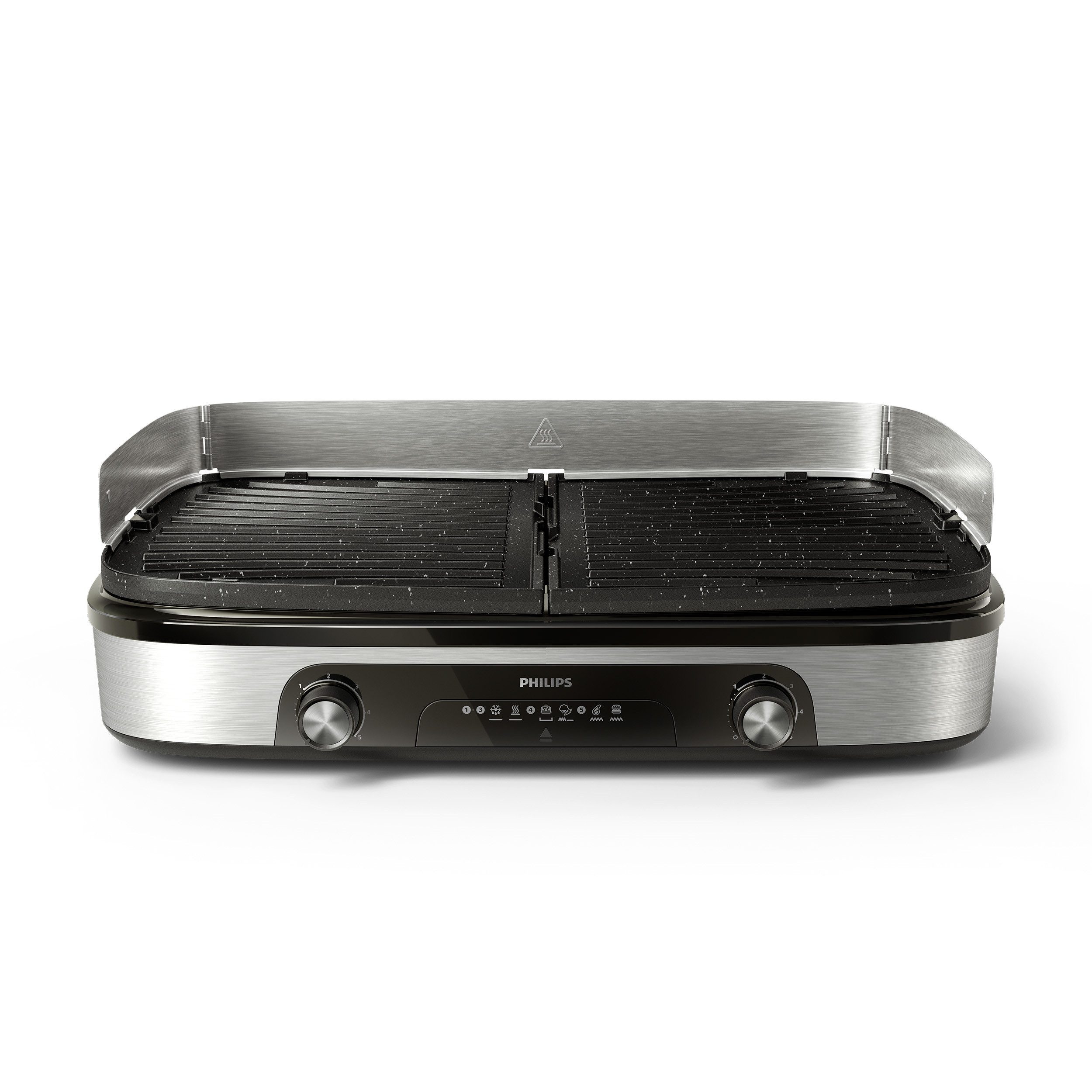 Tischgrill HD6222/90 5000 Series, 2 Heizzonen, wendbare Platten