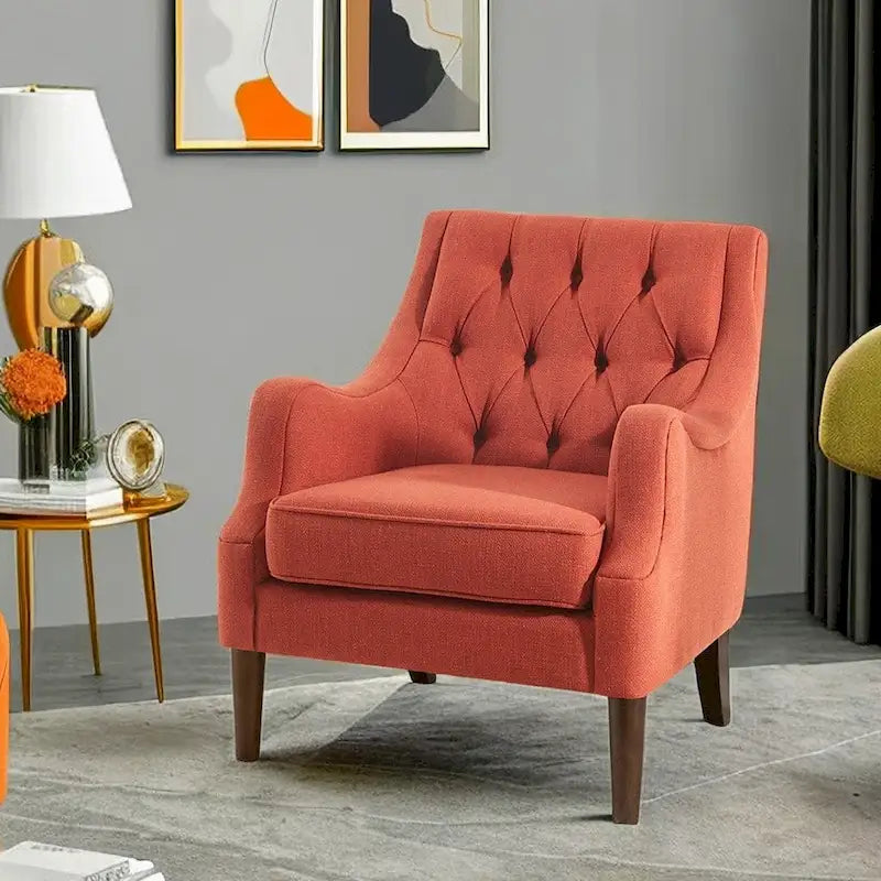 Modern Button Tufted Accent Chair