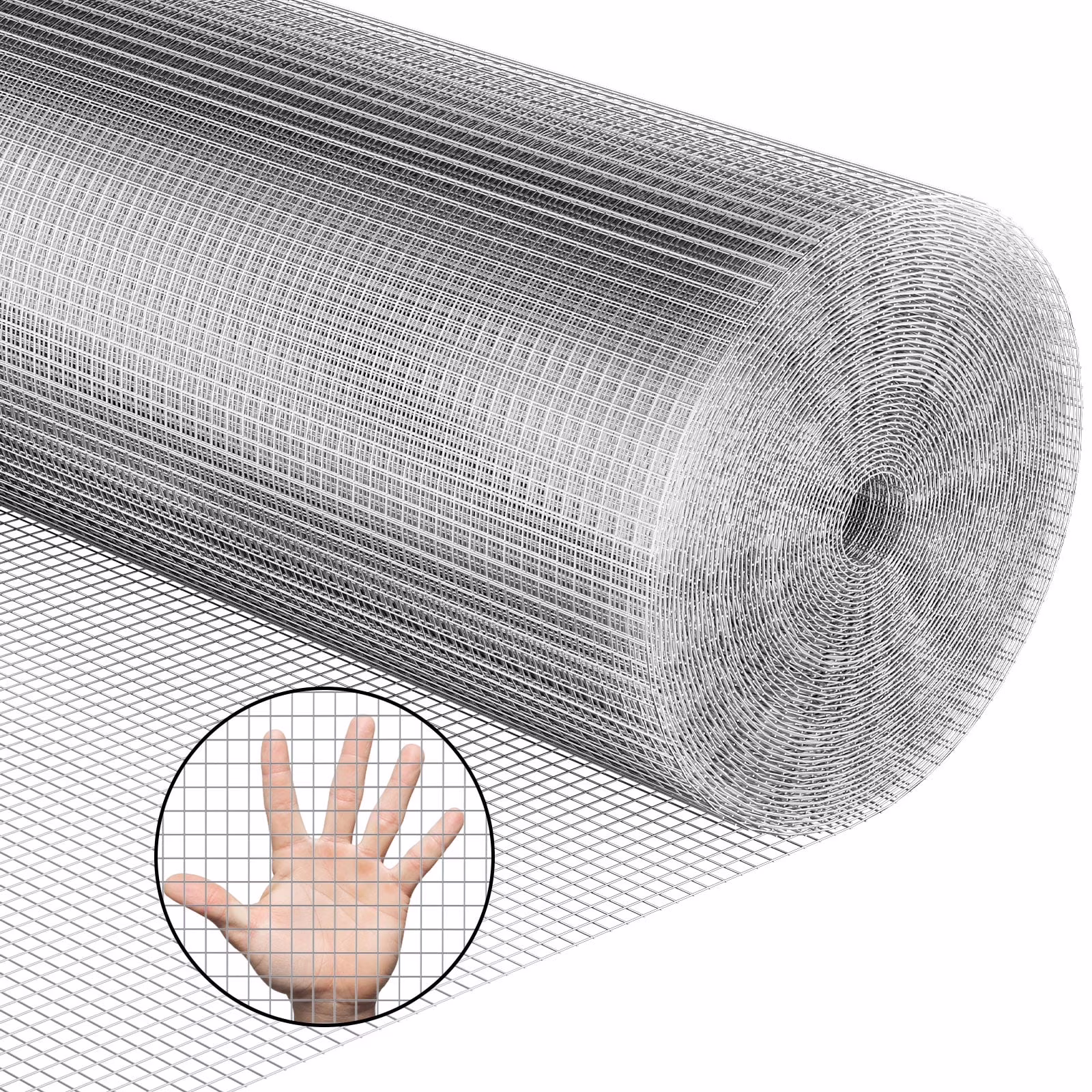 DWALE 48inx100ft 19 Gauge Heavy Duty Galvanized Wire Fence