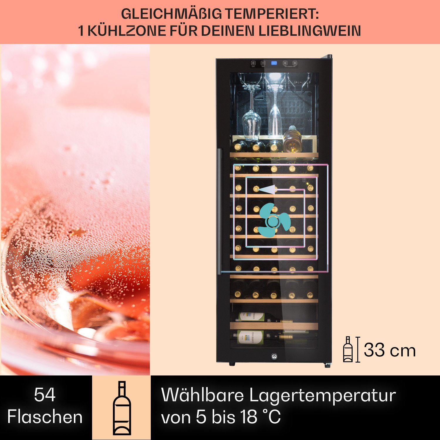 Weinkühlschrank Barossa 54 bottle Uno