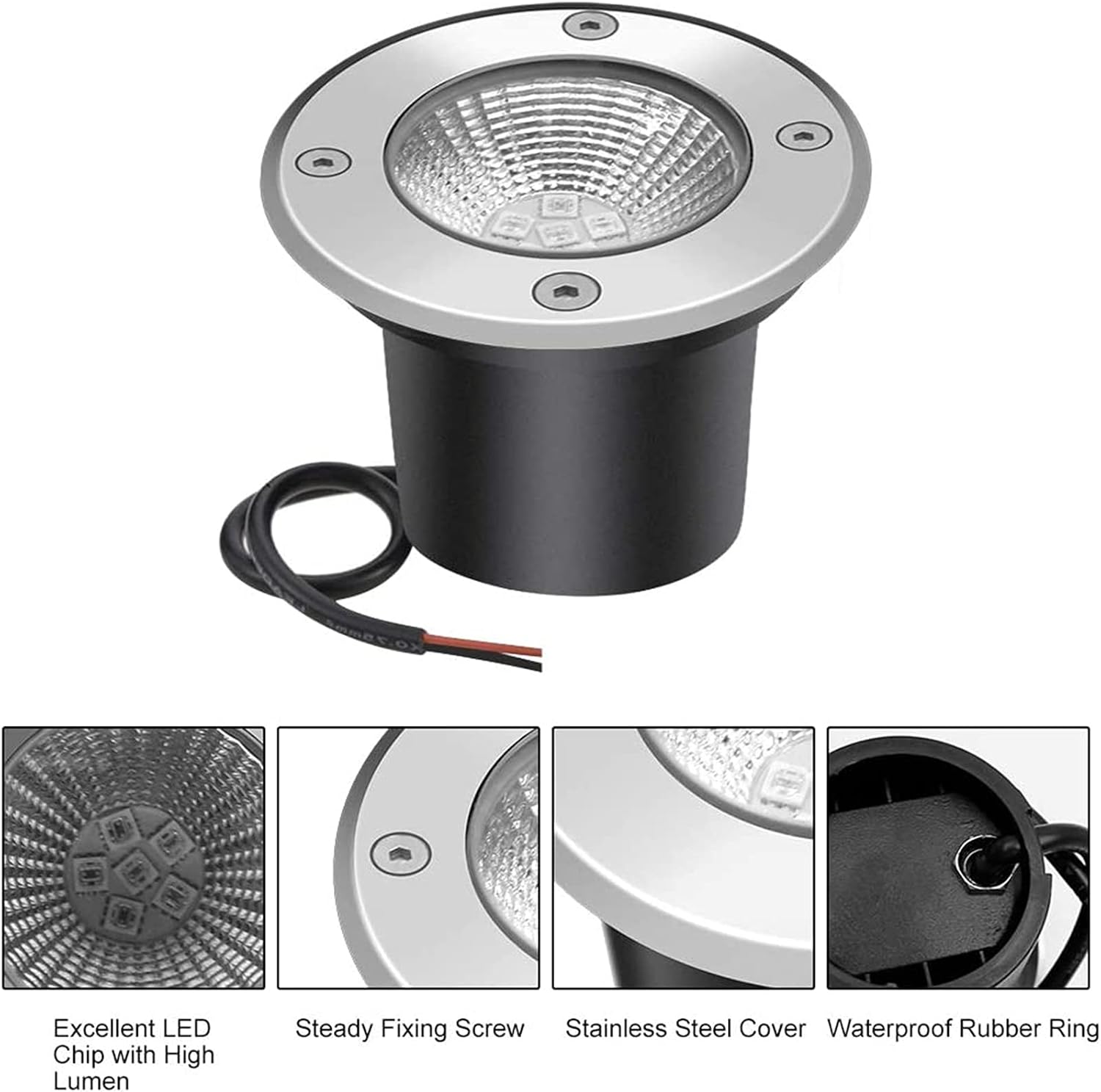 RGB-LED-Innenbeleuchtung, 6 W, wasserdicht, Landschaftsbeleuchtung, Fernbedienung, 12 V/24 V, Farbwechsel, Außenleuchten für Gärten, Terrassen und Plätze