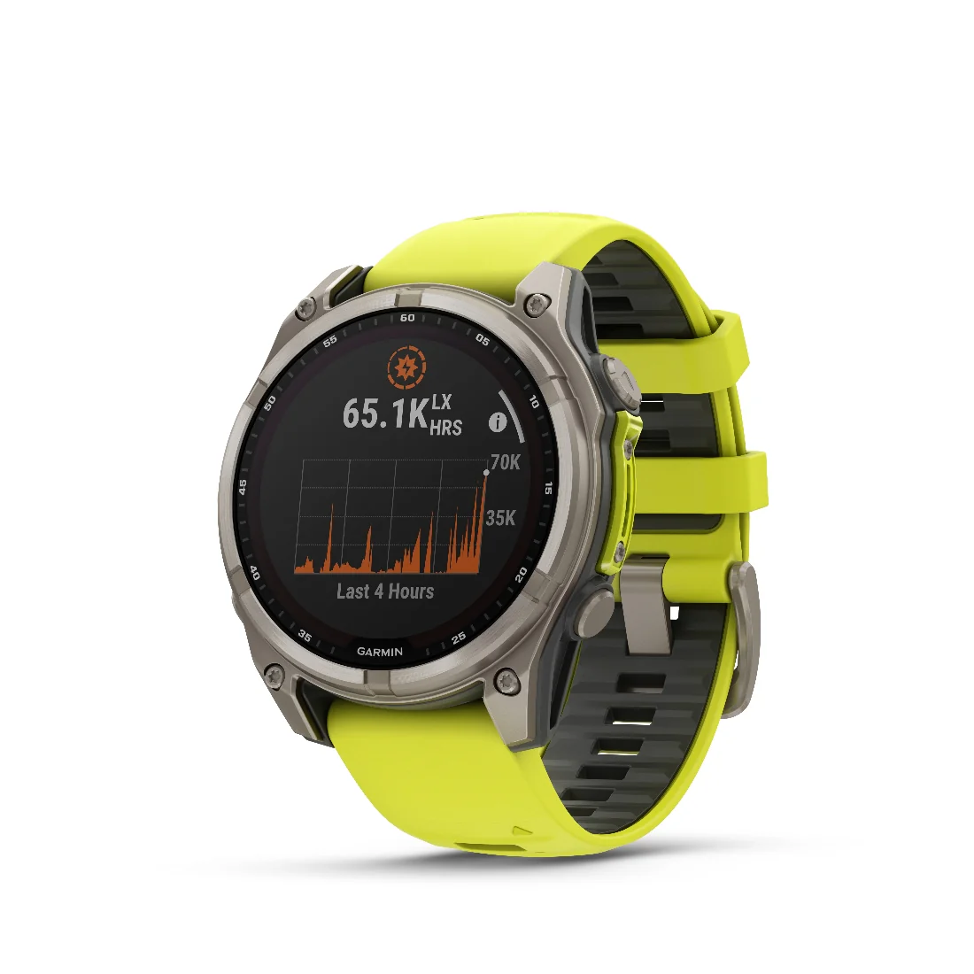 Orologio Garmin Fenix 8 Solar 47mm titanium giallo 010-02906-21