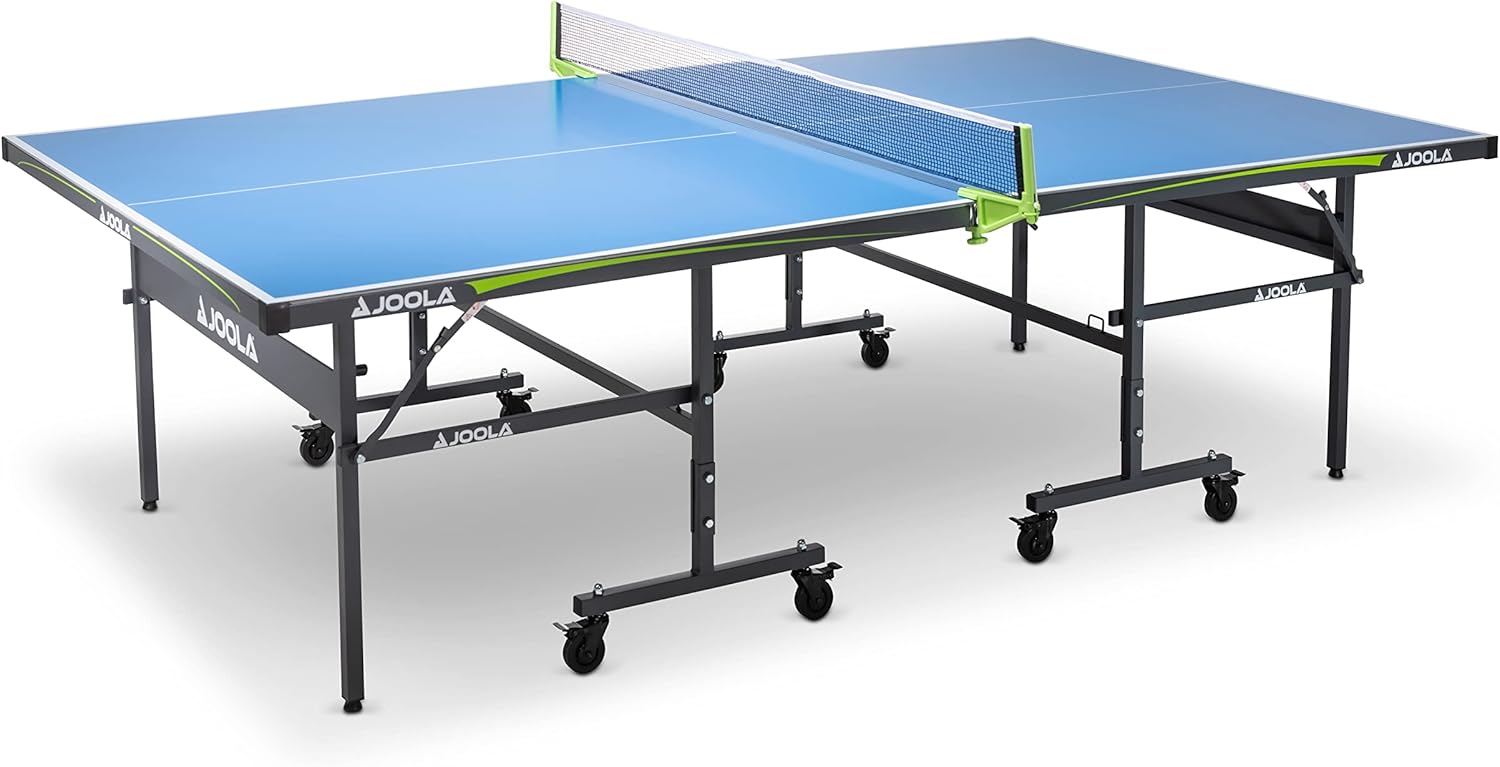 JOOLA Tavolo da ping pong professionale per esterni, 6 mm, superficie composita in alluminio, resistente alle intemperie, pieghevole, con rete inclusa