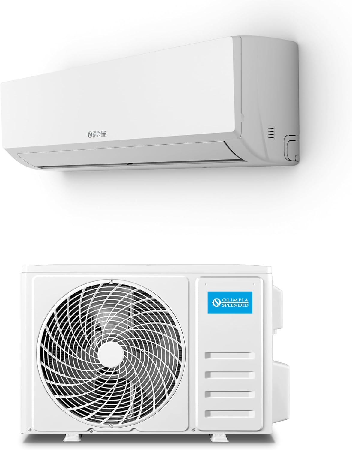Olimpia Splendid, Mystral S1 E 12 Air Conditioning 12000 BTU / h Monosplit Inverter, Gas R32, Class A++, Cooling Function, Heating, Dehumidification and Ventilation, Integrated Wifi