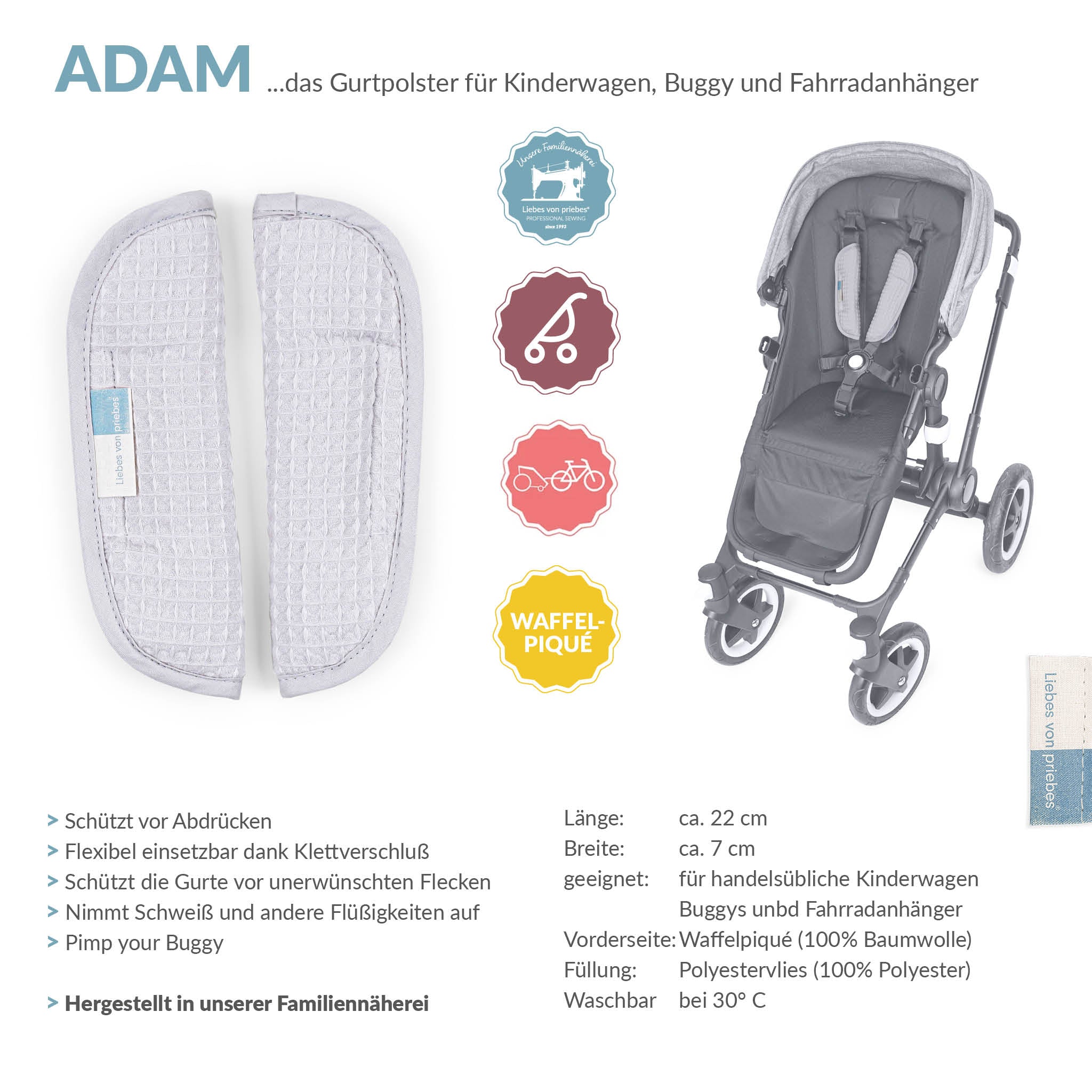 ADAM Gurtpolster mit Klett
