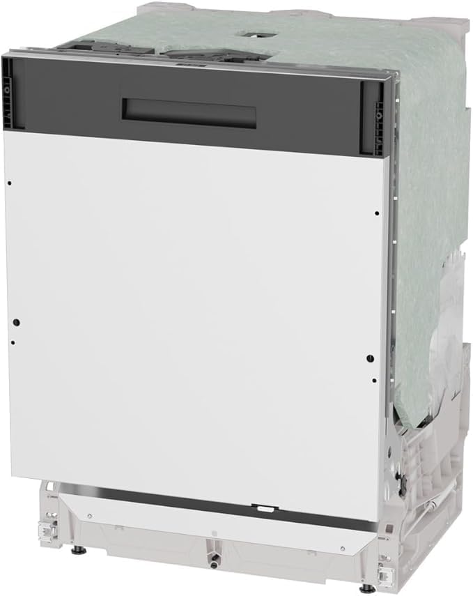 Hisense HV16A Lavastoviglie da Incasso, 16 Coperti, Terzo Cesto Flessibile, 8 Programmi, Motore Inverter Silenzioso, Intensive Clean Zone, Touch Control, 43 dB, Classe A