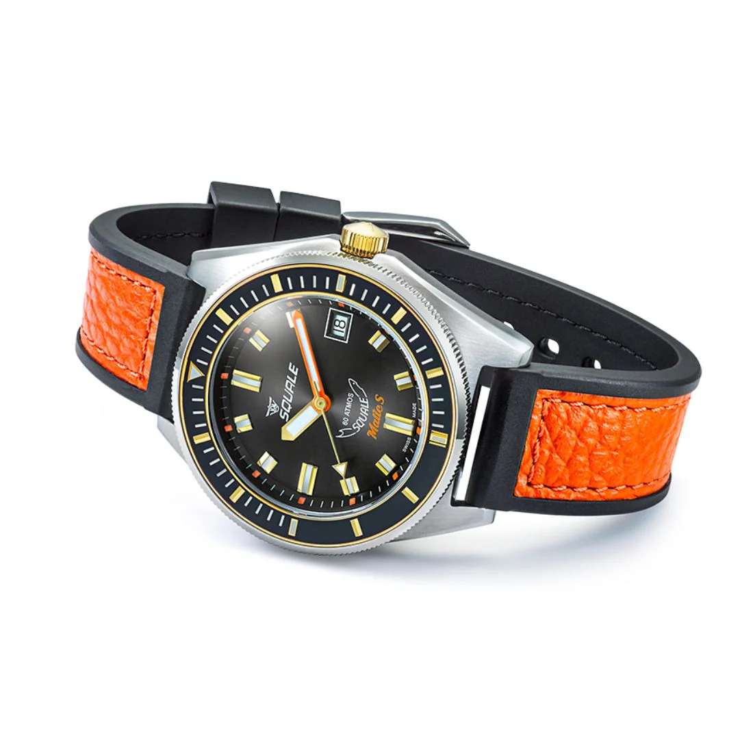 Orologio Squale Matic S nero sunray due toni sub 600mt MATICGBKBK.RLOR