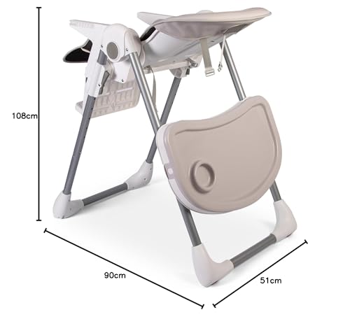 Red Kite Feed Me Lolo Luxury   Seggiolone Hi Lo regolabile a sei altezze : Prima infanzia
