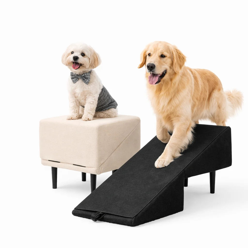 Pet Steps | 2-in-1 Dog Ramp for Bed & Car with Non-Slip Surface | Versatile Mobility Solution for Small Pets